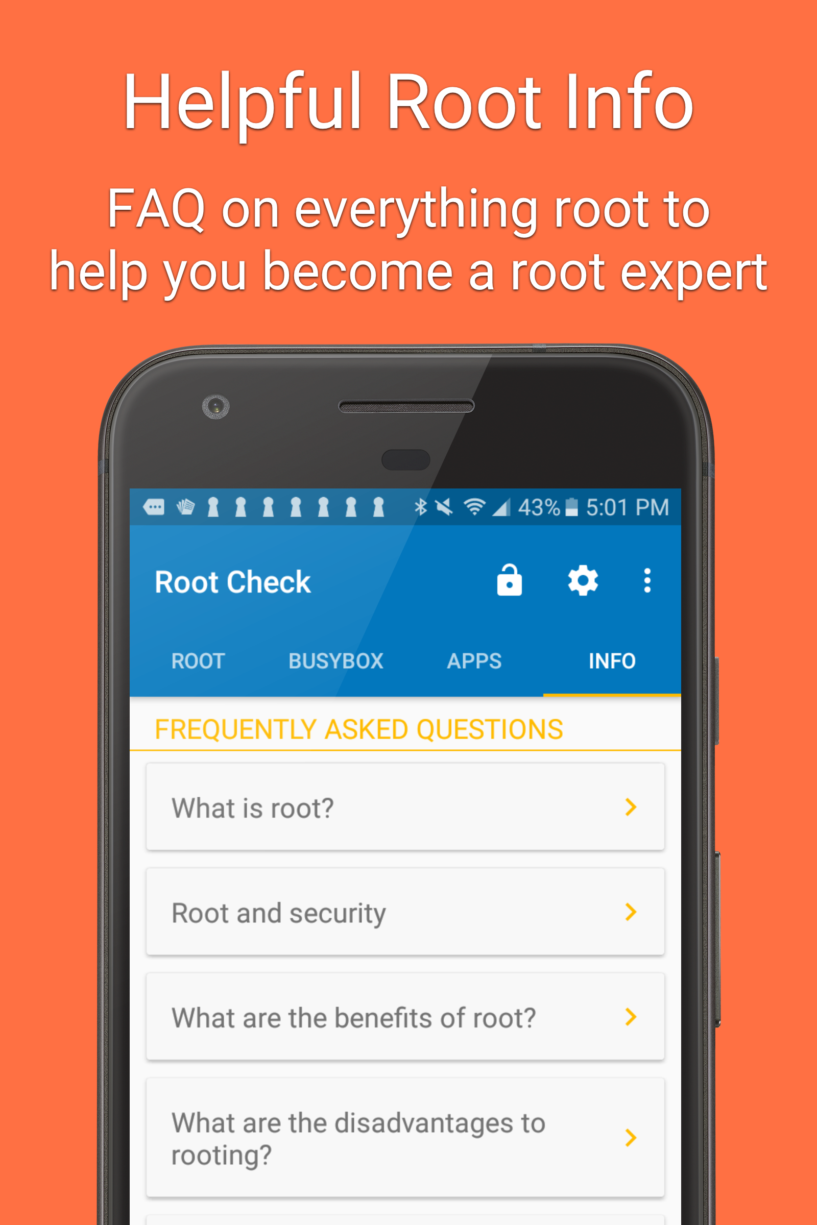 اسکرین شات 3 برنامه Root Check