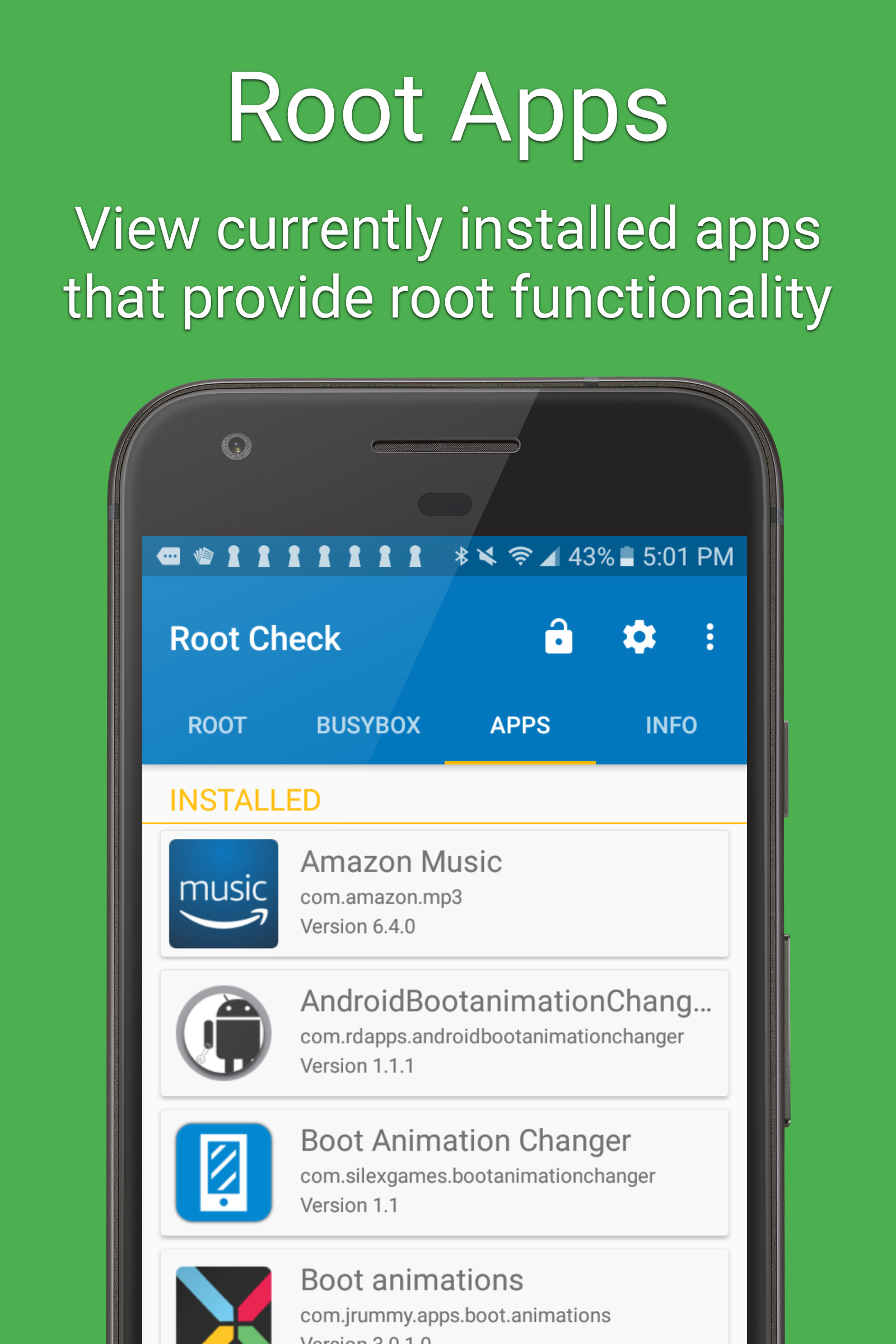 اسکرین شات 4 برنامه Root Check