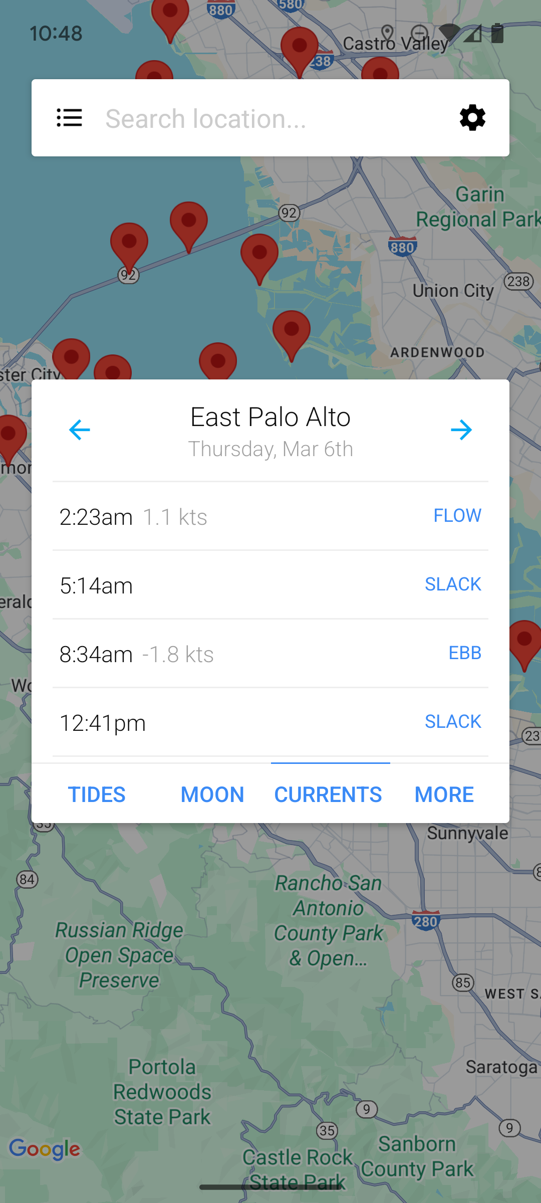 اسکرین شات 3 برنامه My Tide Times - Tables & Chart