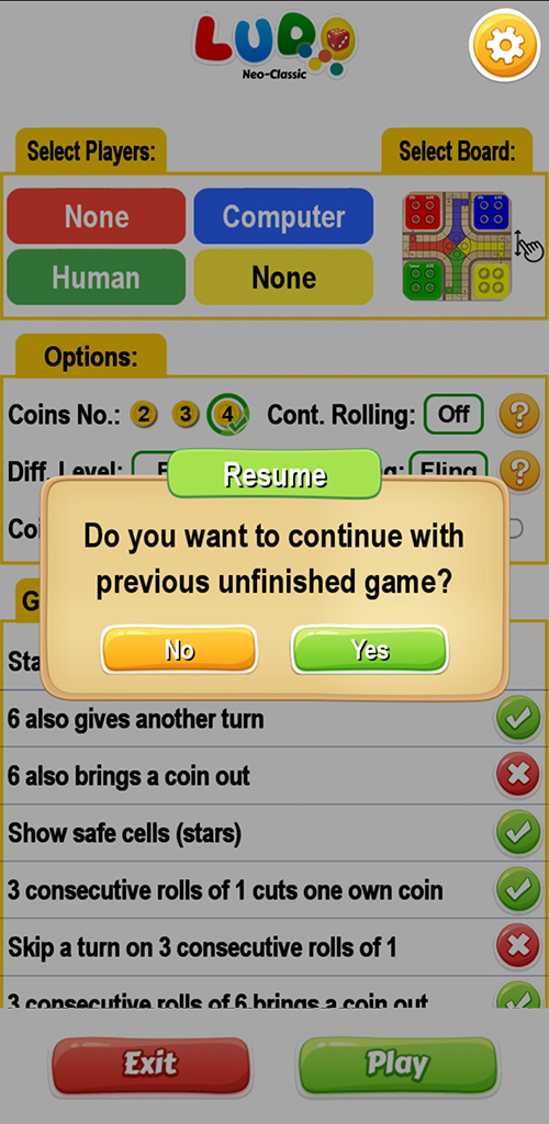 اسکرین شات 5 بازی Ludo Neo-Classic: King of Dice