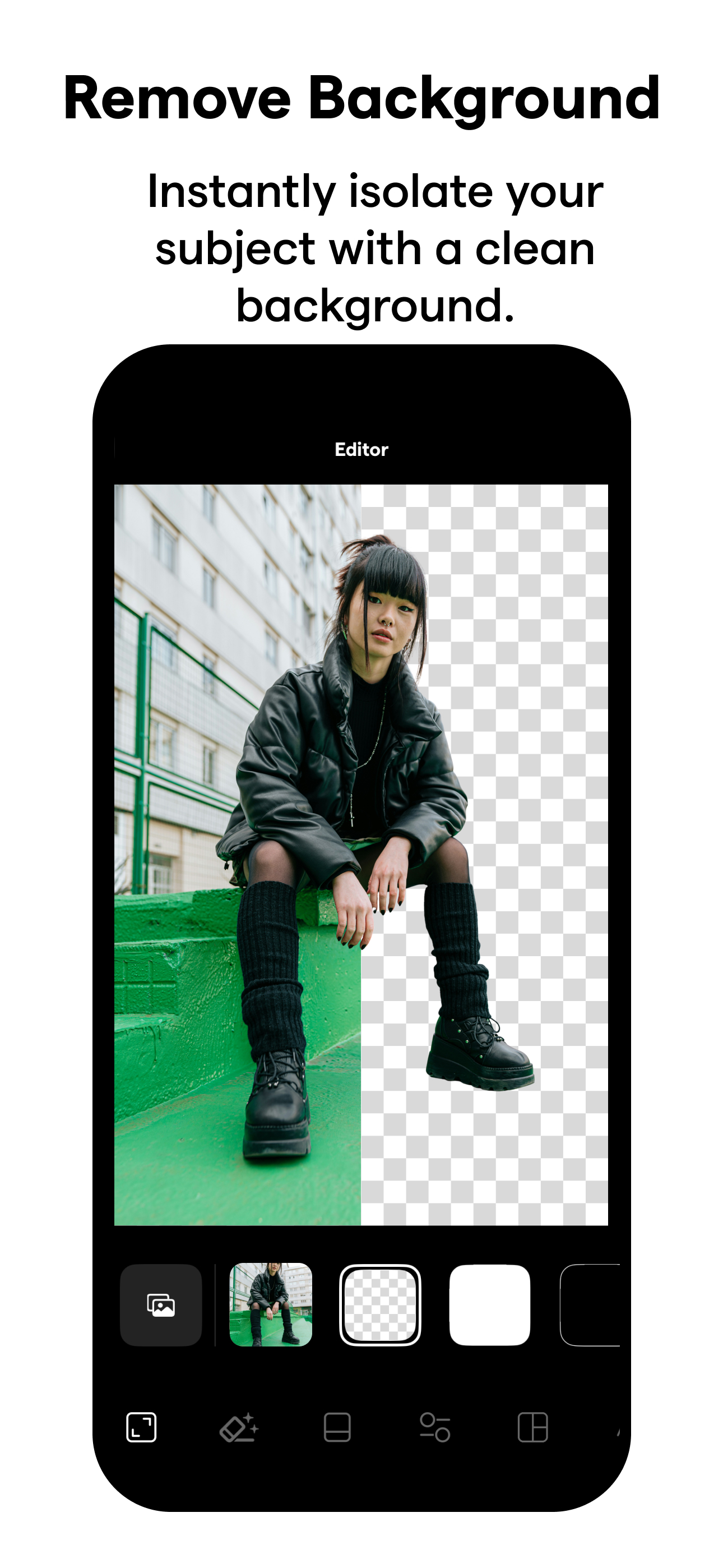 اسکرین شات 2 برنامه InstaSize: AI Photo Editor