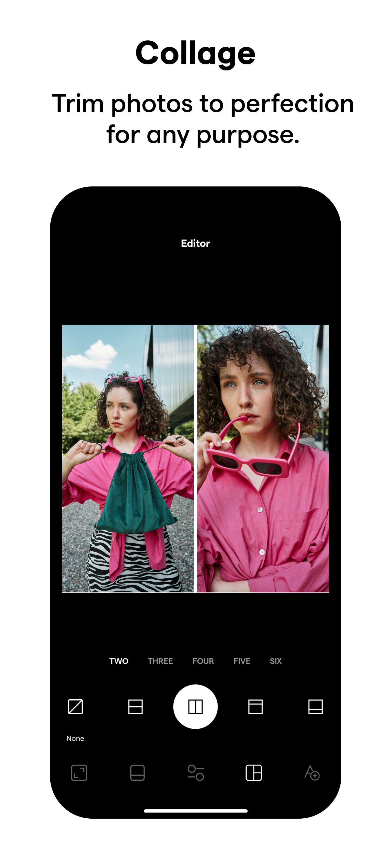 اسکرین شات 1 برنامه InstaSize: AI Photo Editor