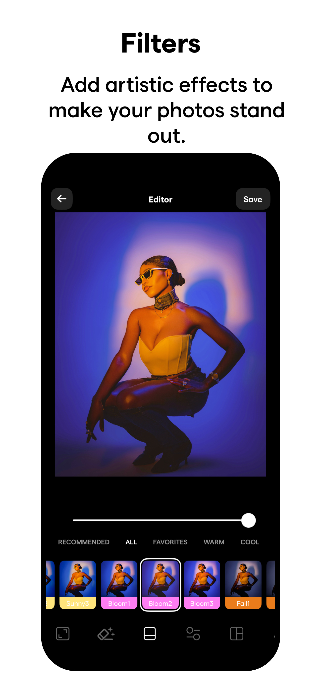 اسکرین شات 5 برنامه InstaSize: AI Photo Editor