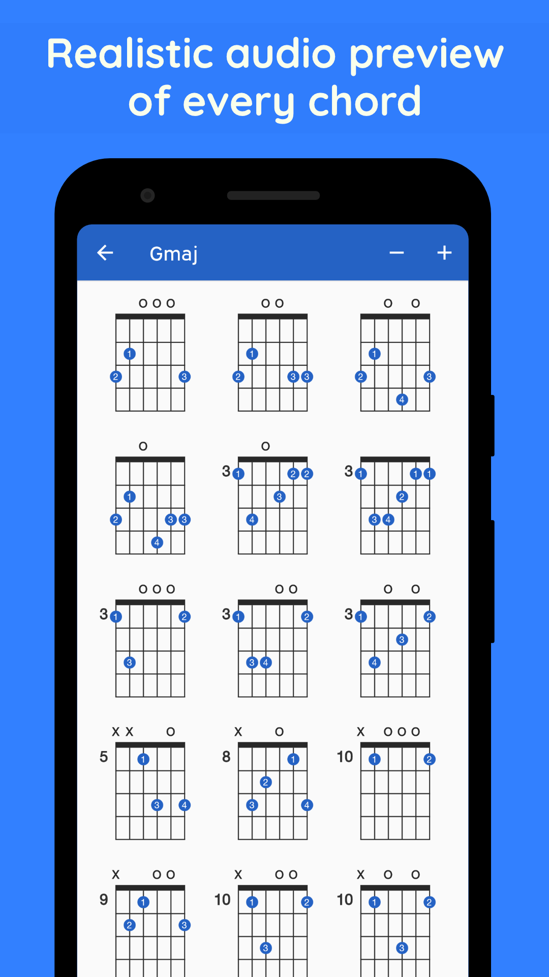 اسکرین شات 3 برنامه GtrLib Chords - Guitar Chords