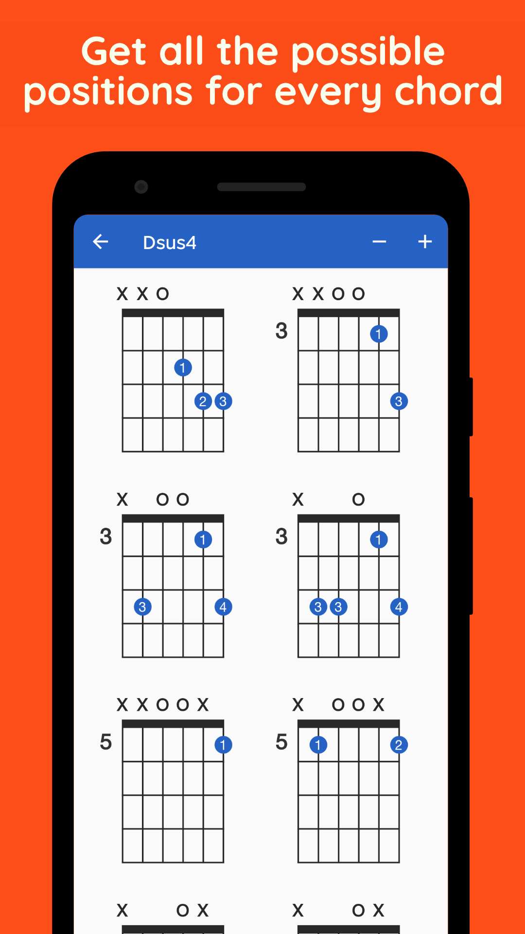 اسکرین شات 4 برنامه GtrLib Chords - Guitar Chords