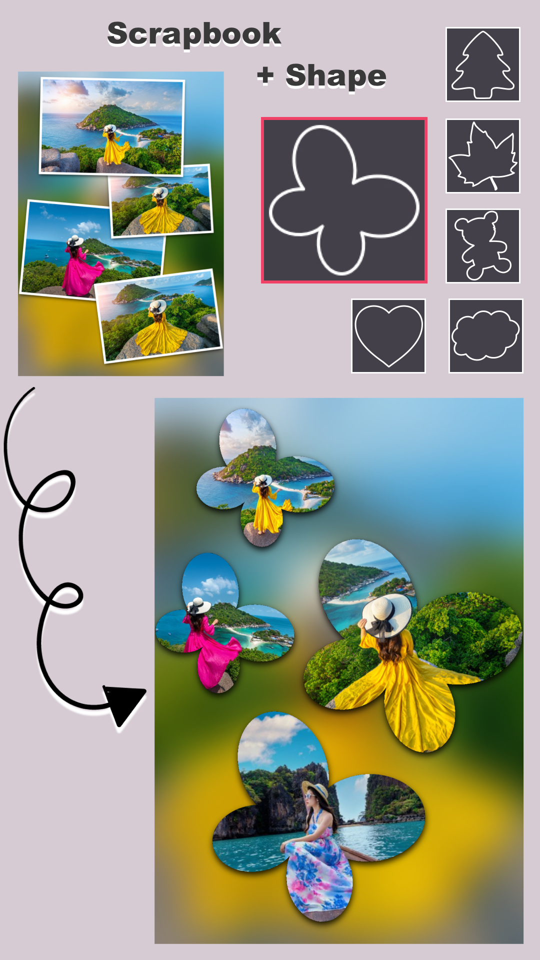 اسکرین شات 5 برنامه Collage maker: Photo collage
