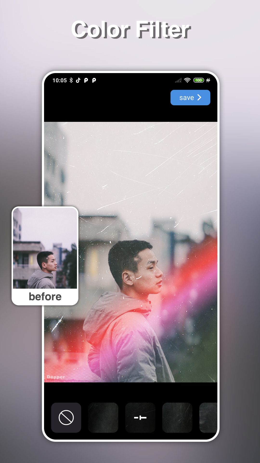 اسکرین شات 4 برنامه Deeper: Blur background editor
