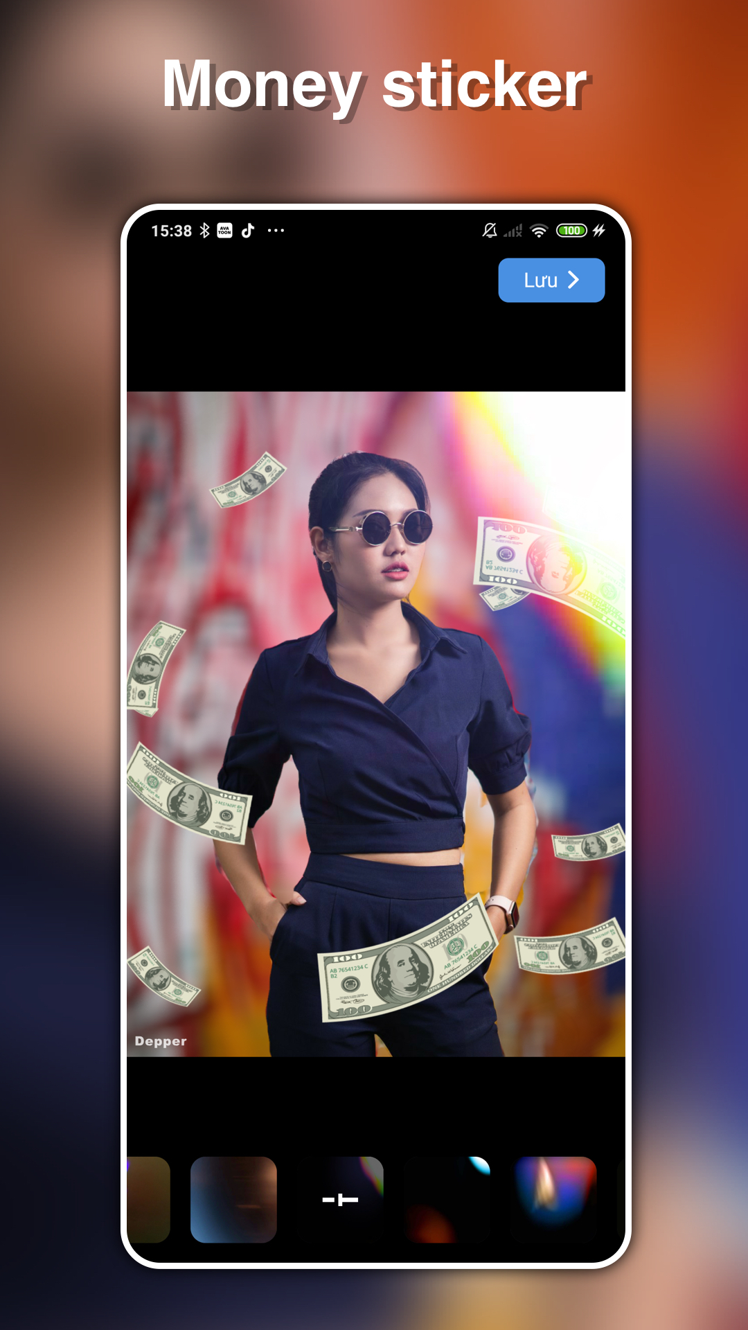 اسکرین شات 2 برنامه Deeper: Blur background editor