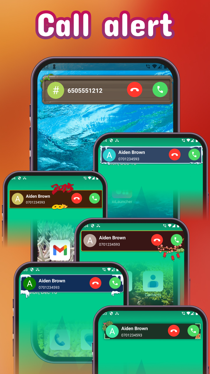 اسکرین شات 8 برنامه Color phone: Photo dialer