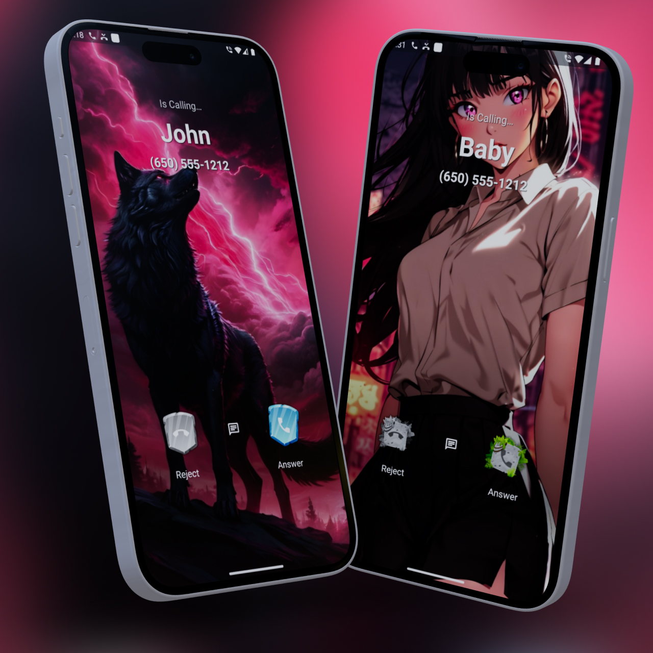 اسکرین شات 4 برنامه Color phone: Photo dialer