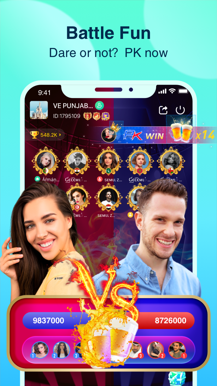 اسکرین شات 5 برنامه Falla-Group Voice Chat Rooms