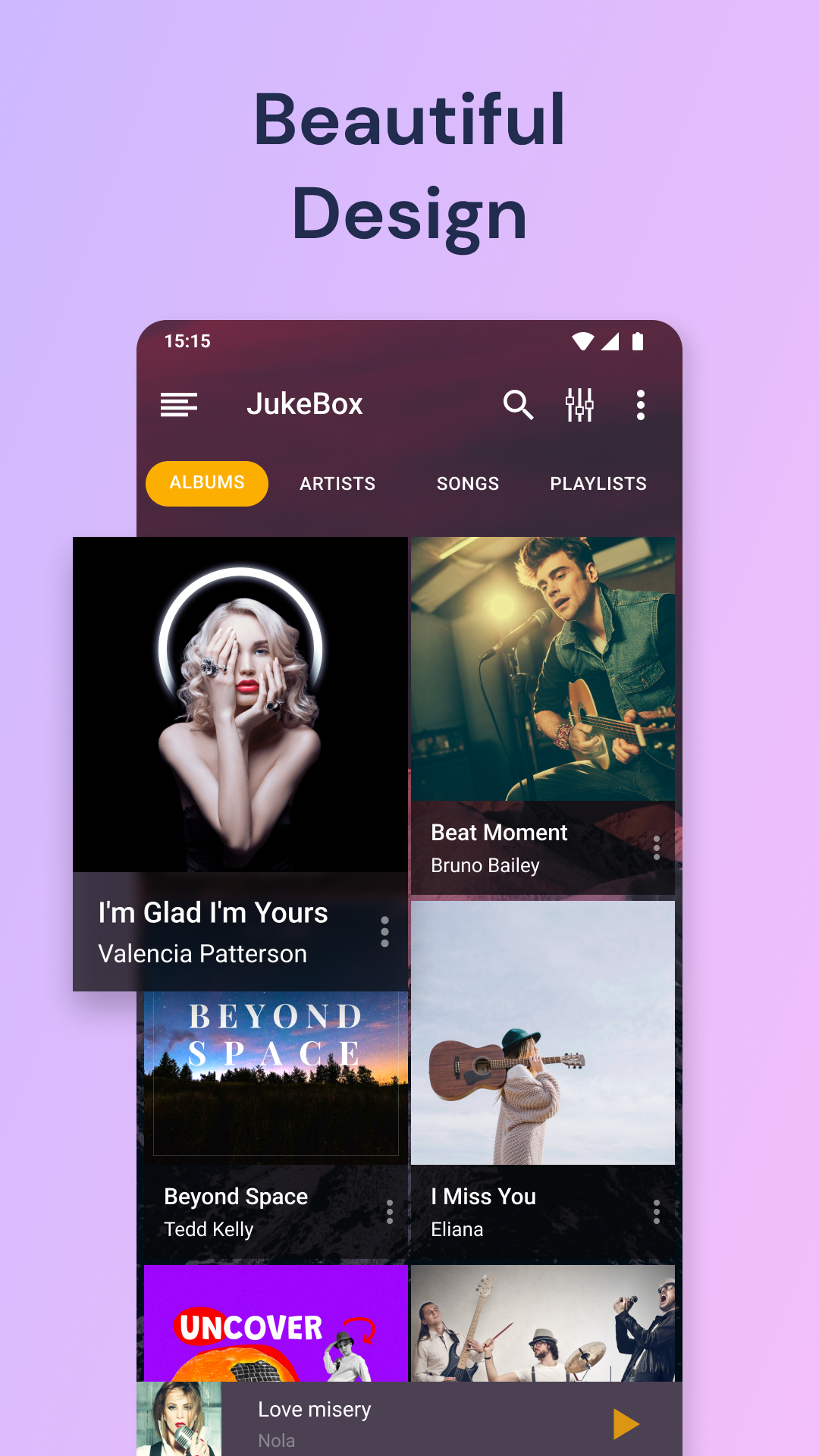 اسکرین شات 3 برنامه Music Player - JukeBox
