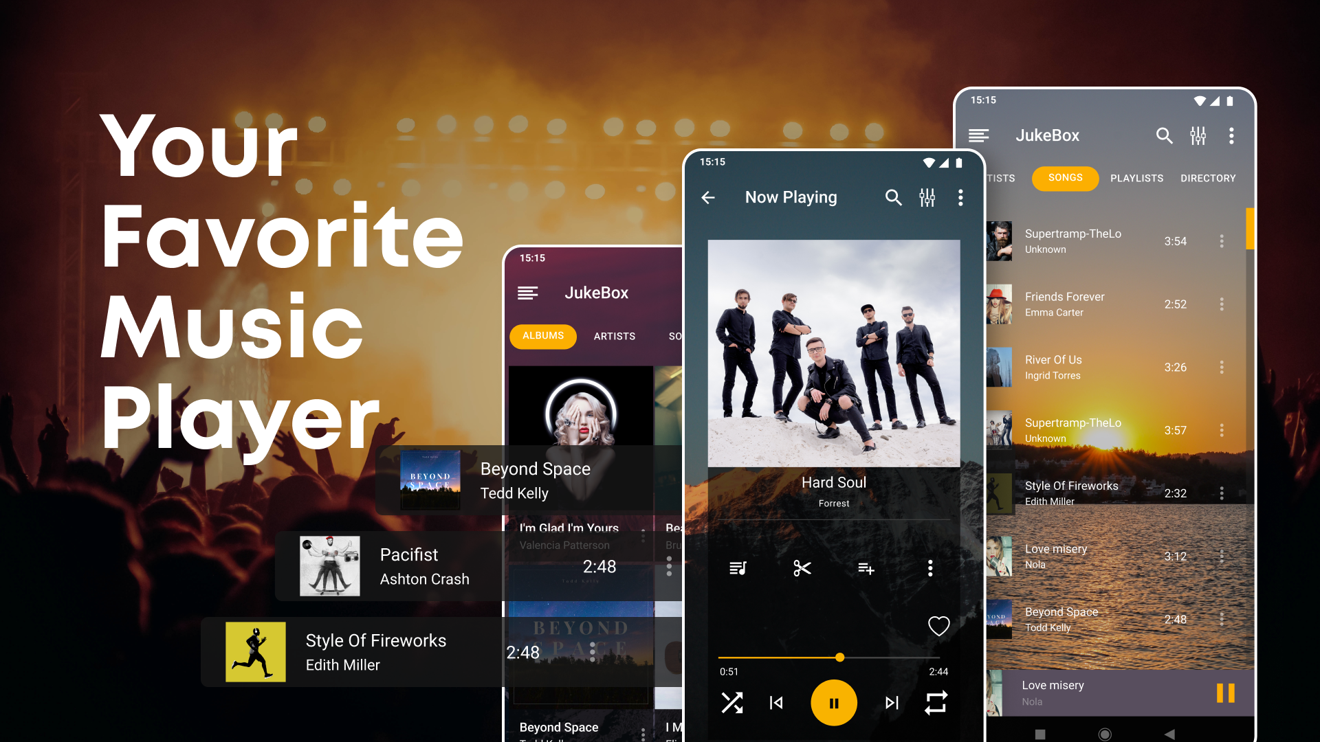 اسکرین شات 8 برنامه Music Player - JukeBox