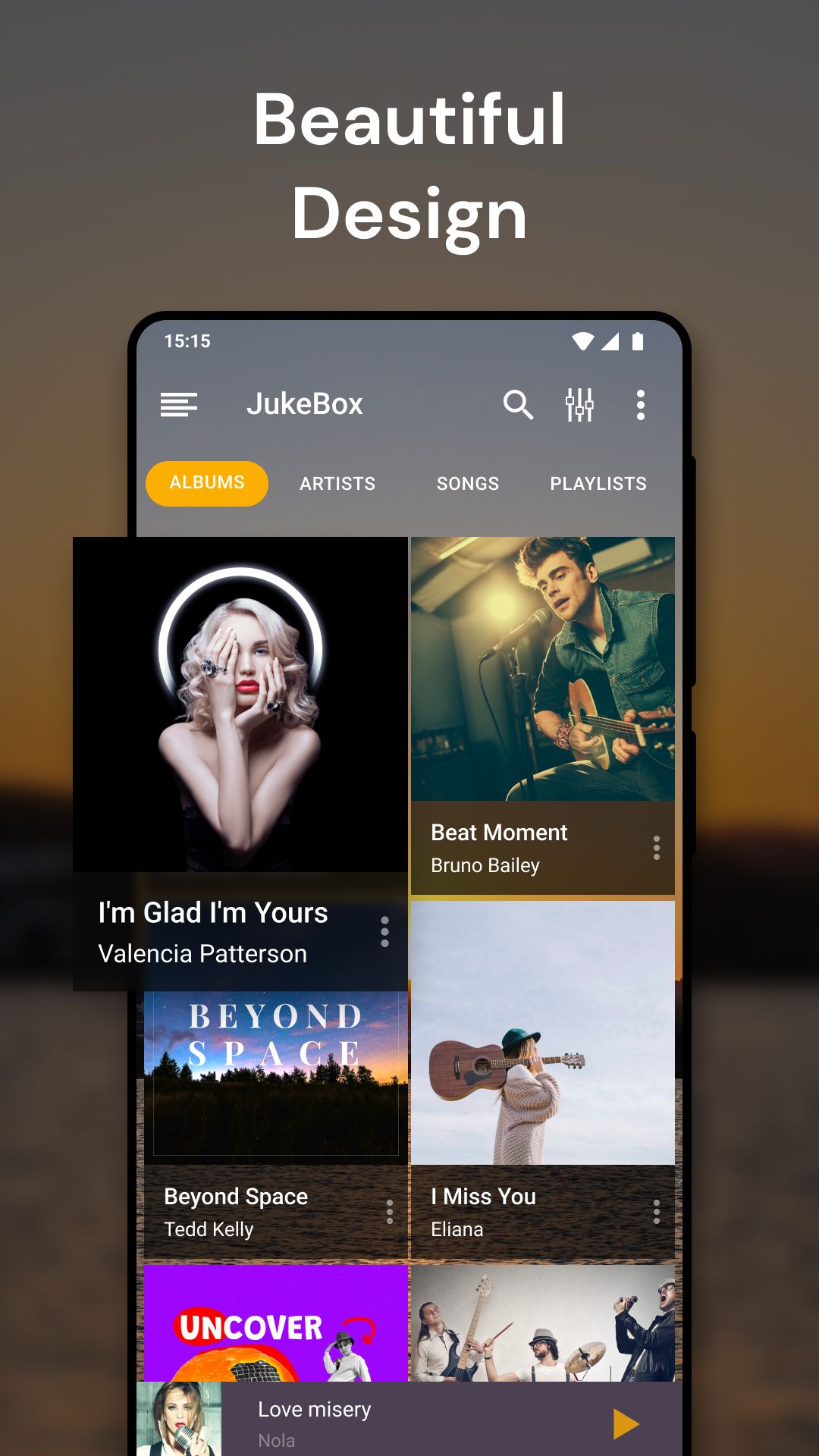 اسکرین شات 3 برنامه Music Player - JukeBox