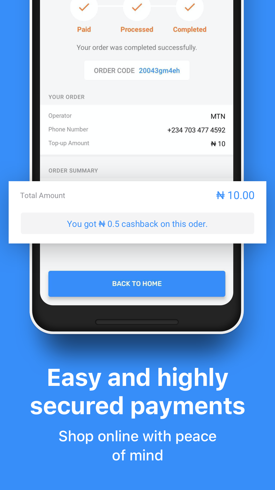 اسکرین شات 5 برنامه JumiaPay - Pay Safe, Pay Easy