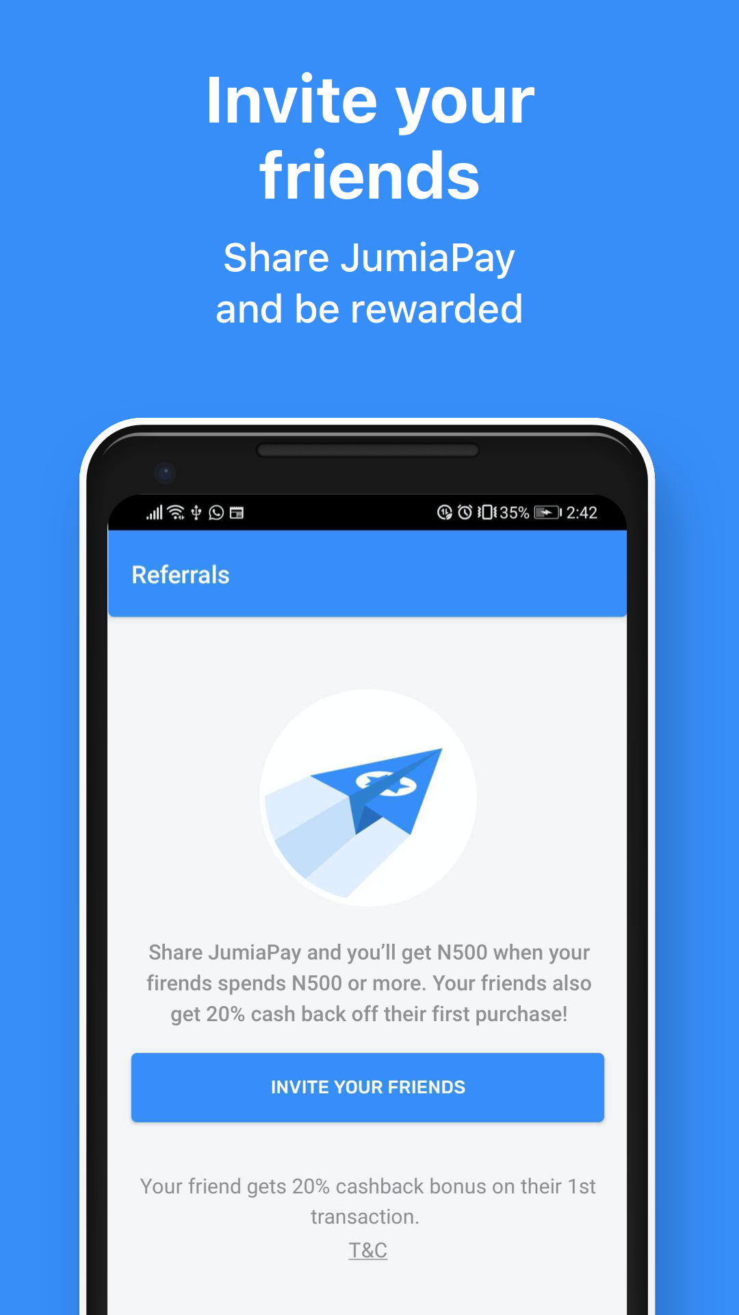 اسکرین شات 4 برنامه JumiaPay - Pay Safe, Pay Easy