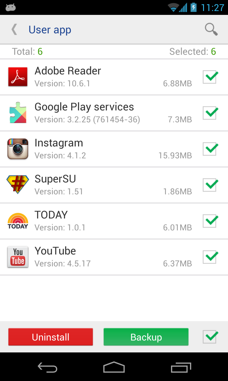 اسکرین شات 5 برنامه System app remover