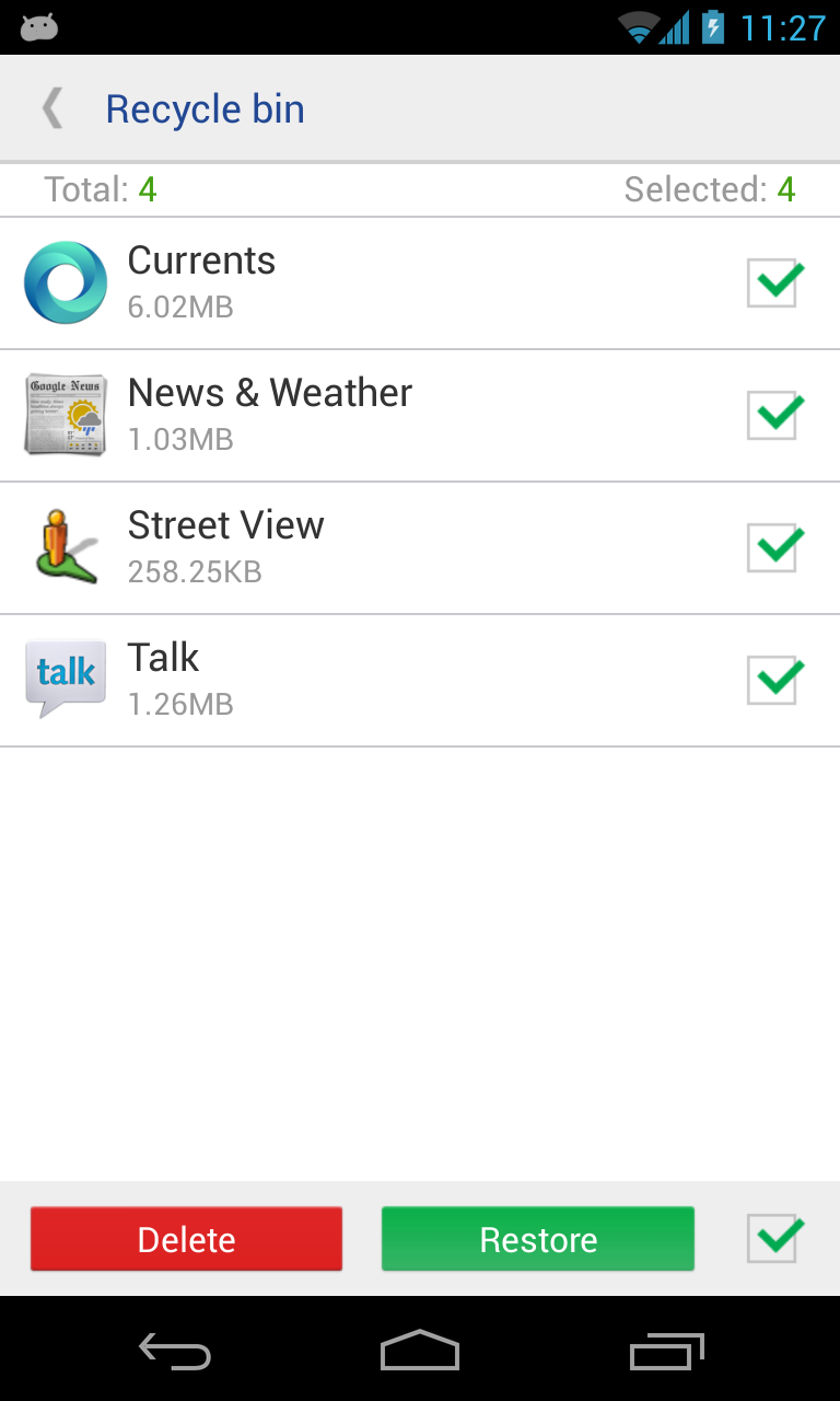 اسکرین شات 4 برنامه System app remover