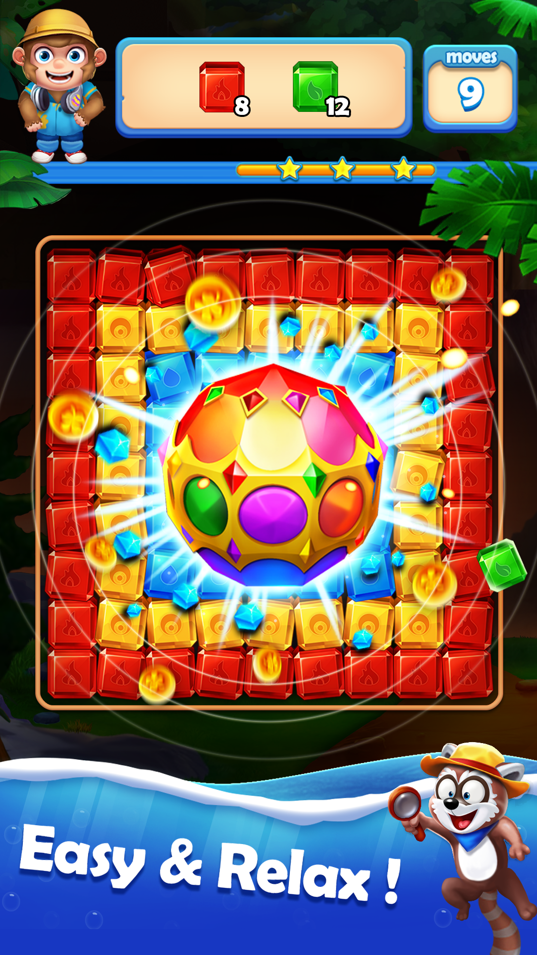 اسکرین شات 3 بازی Jungle Blast  -  Jewels Crush