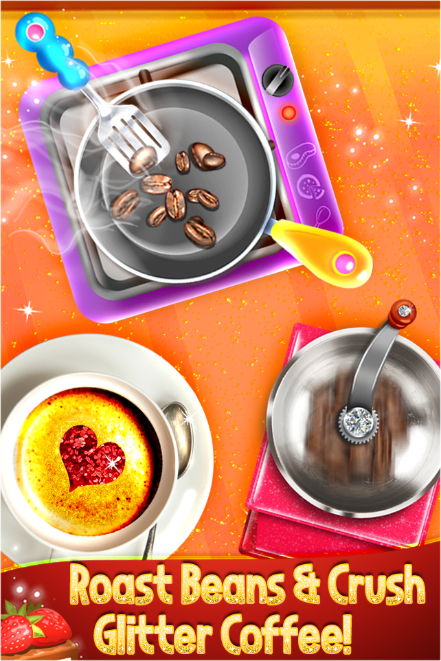 اسکرین شات 2 بازی Glitter Food - Kids Cafe