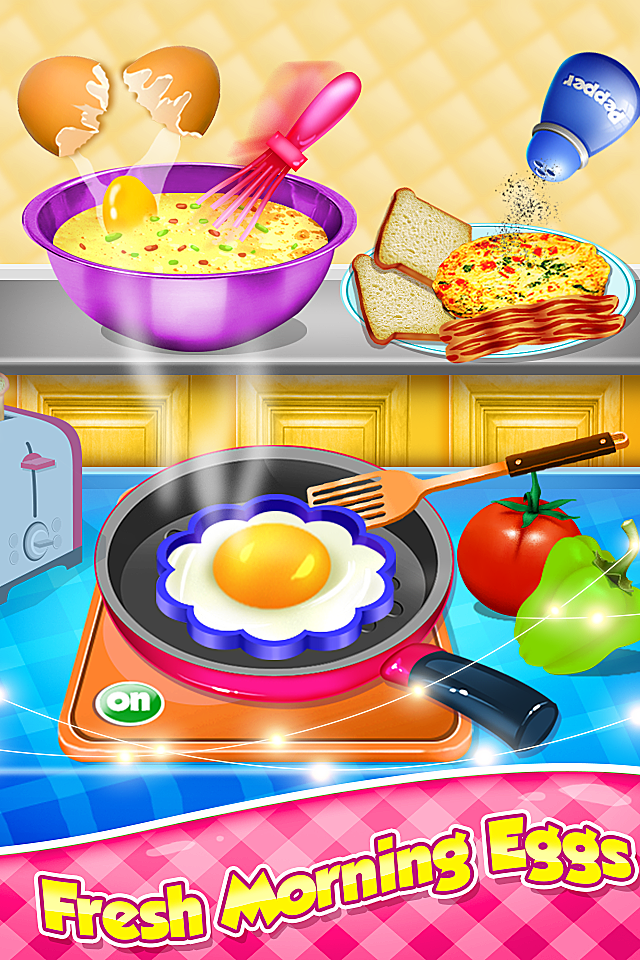 اسکرین شات 1 بازی Breakfast Cooking - Kids Game