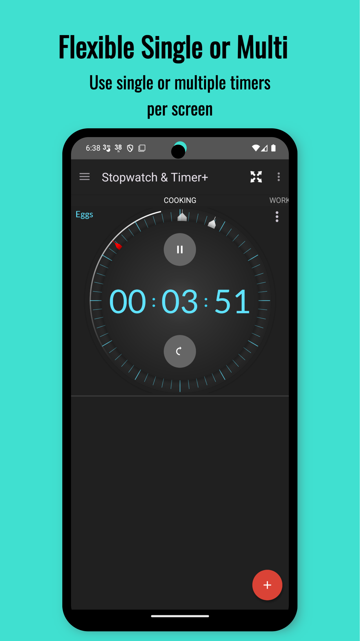 اسکرین شات 7 برنامه Multi Stopwatch & Timer+