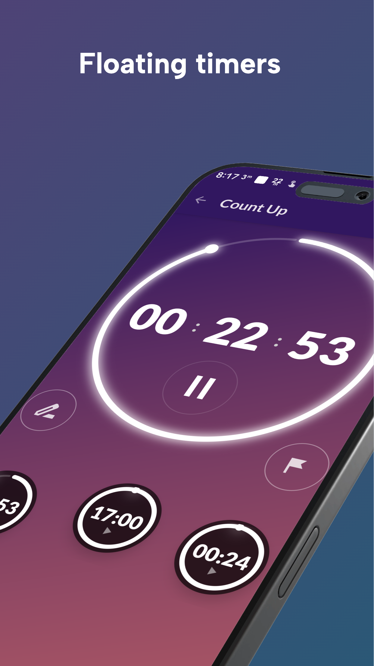 اسکرین شات 4 برنامه MultiTimer: Stopwatch & Timer+