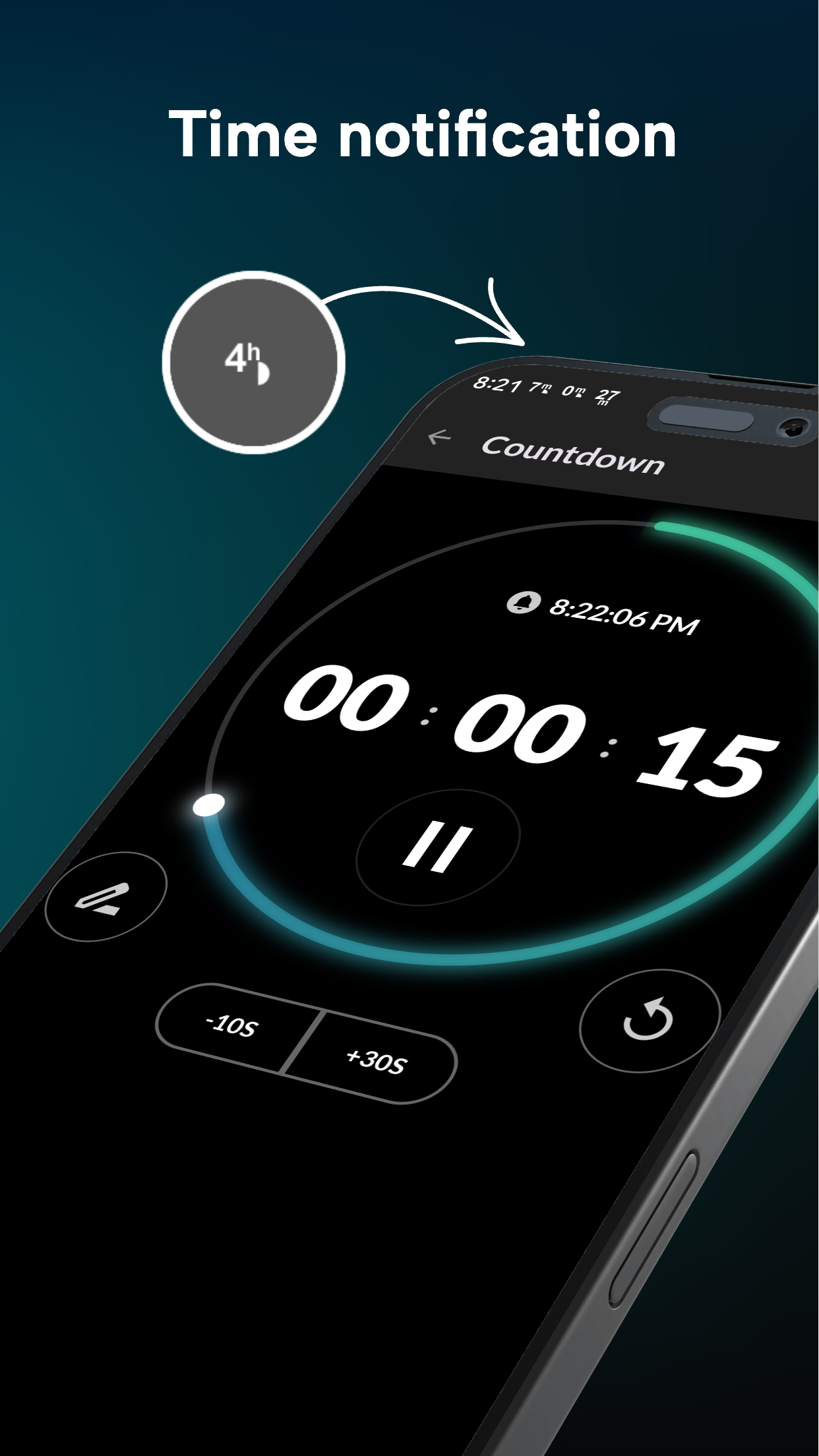 اسکرین شات 2 برنامه MultiTimer: Stopwatch & Timer+