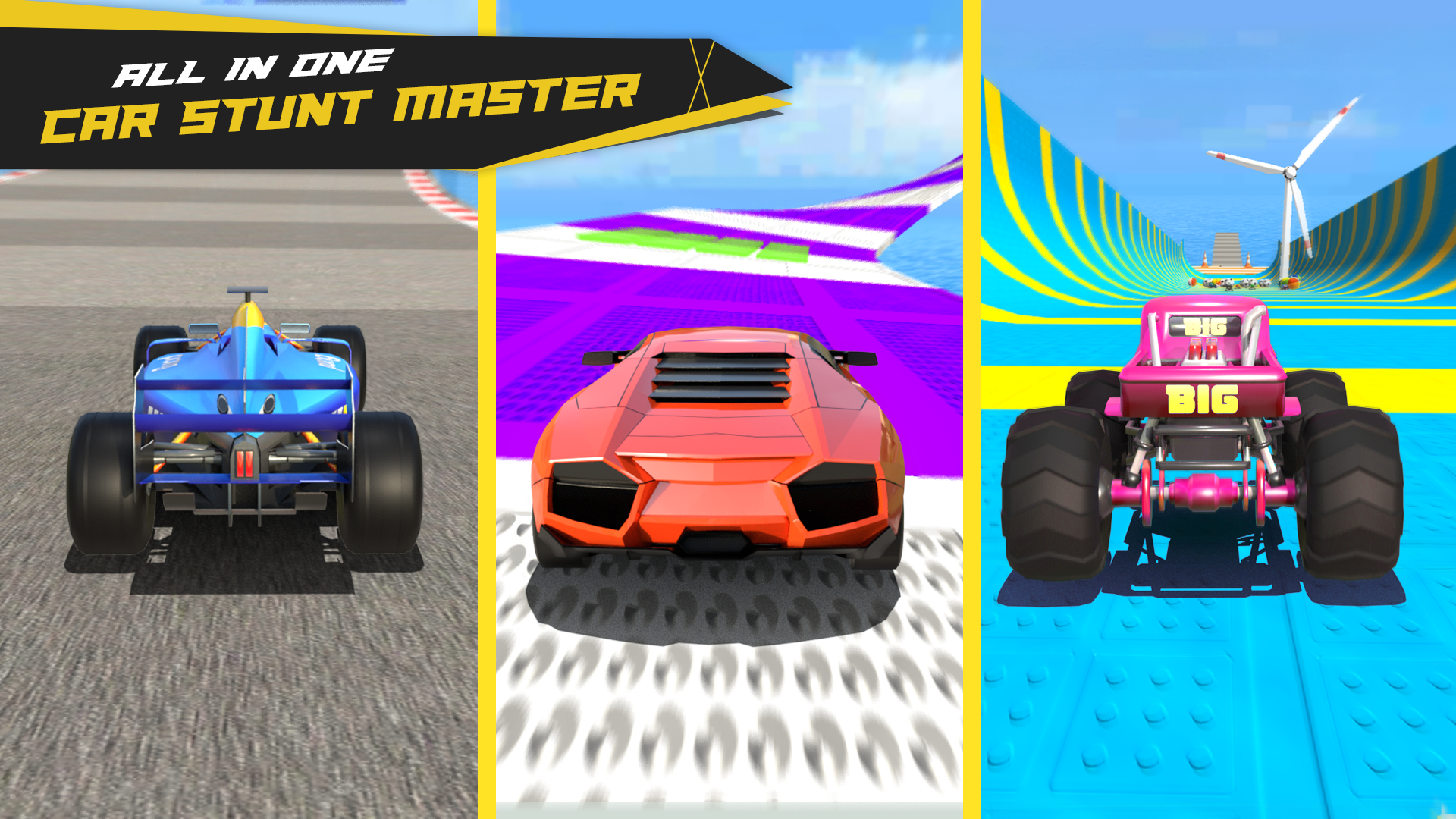 اسکرین شات 3 بازی GT Car Stunt 3D: Car Driving