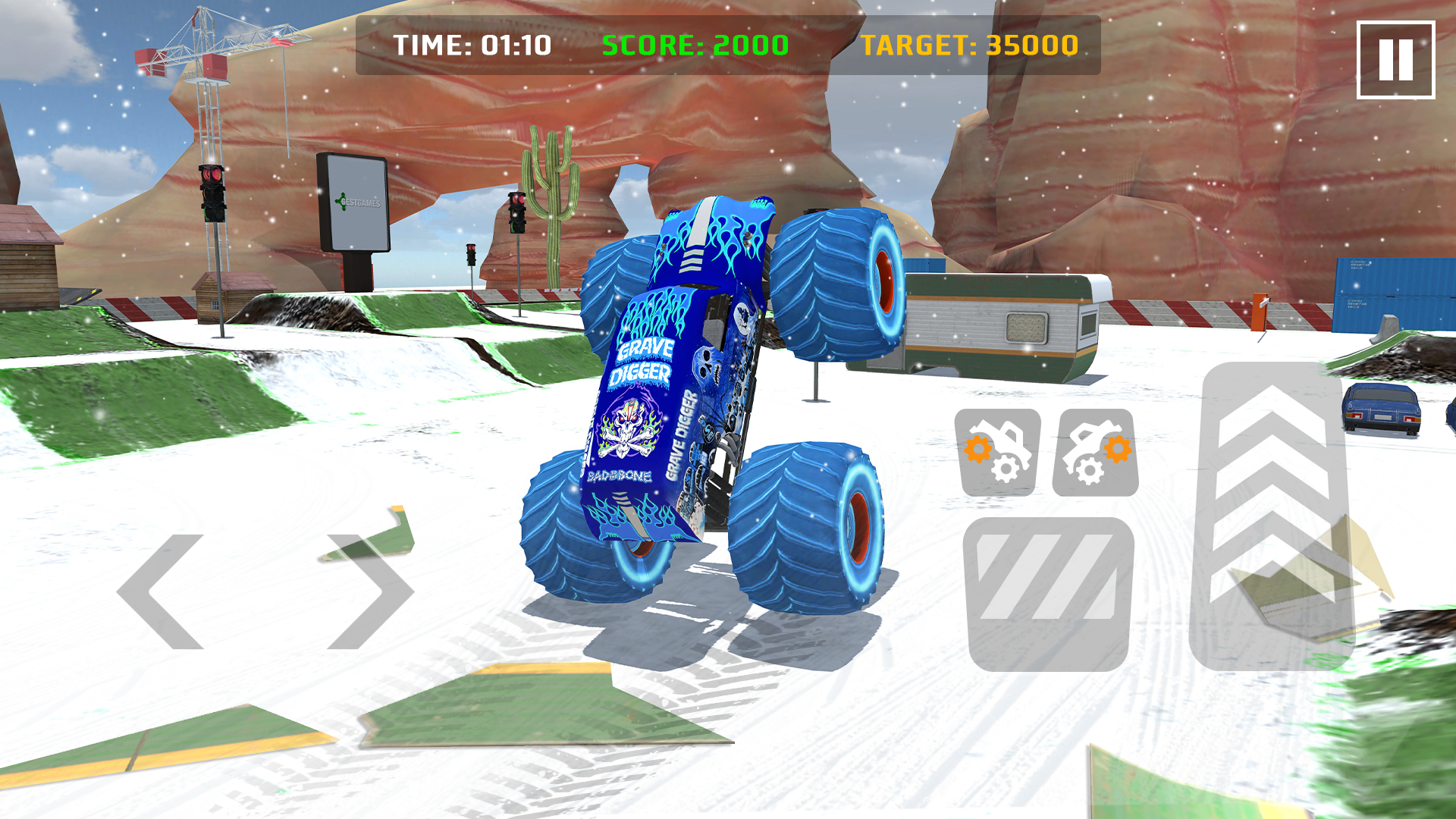 اسکرین شات 1 بازی Monster Truck Stunt Racing