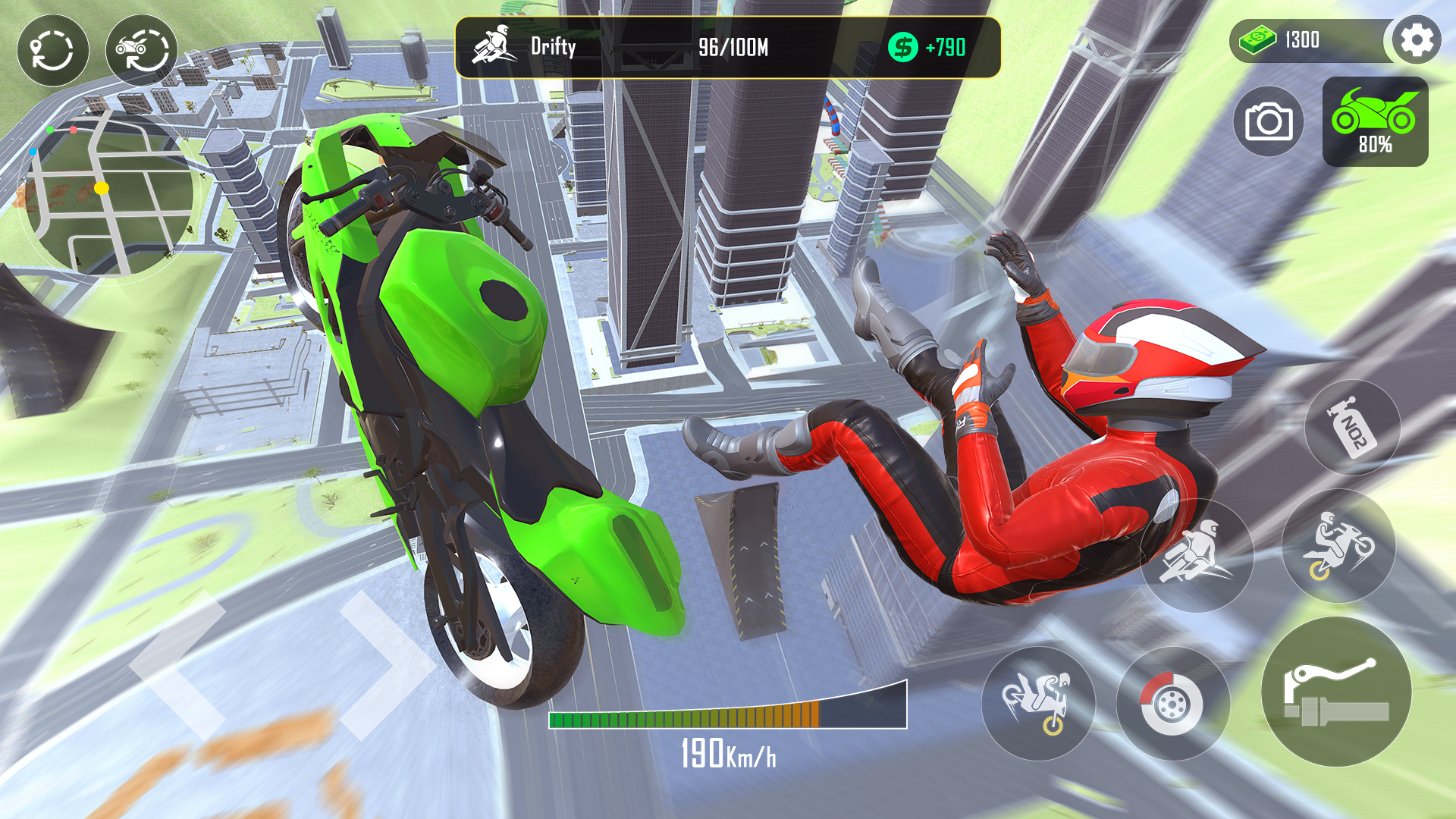 اسکرین شات 6 بازی GT Moto Stunt 3D: Driving Game