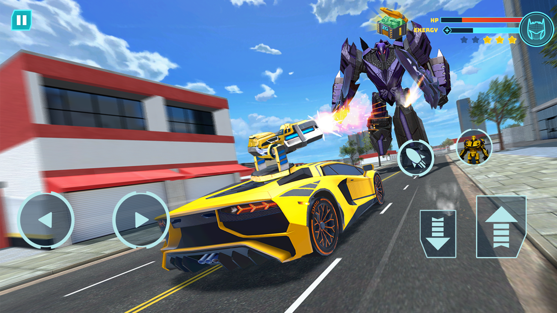 اسکرین شات 2 بازی Robot Game: Transform & Fight