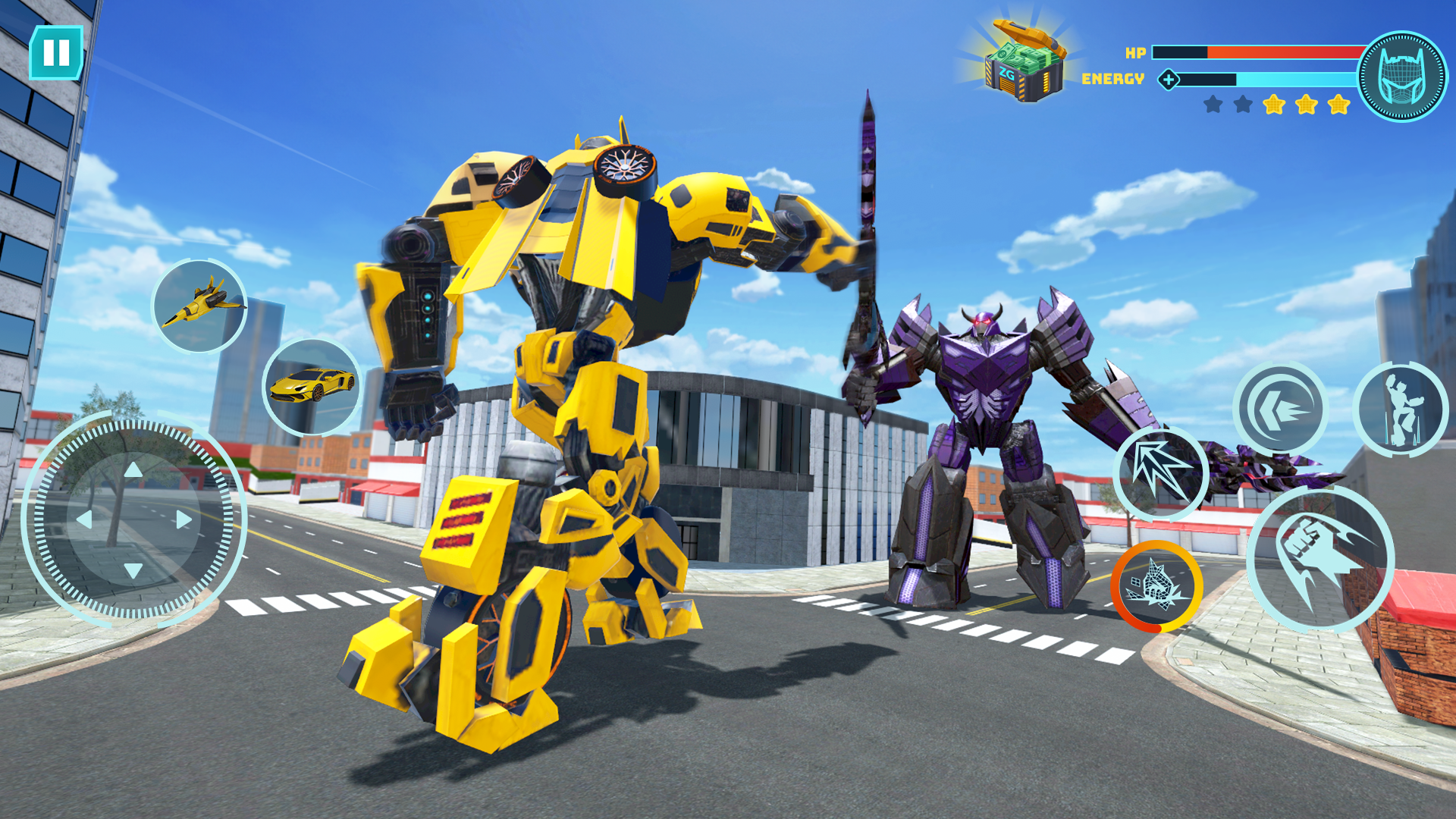 اسکرین شات 1 بازی Robot Game: Transform & Fight