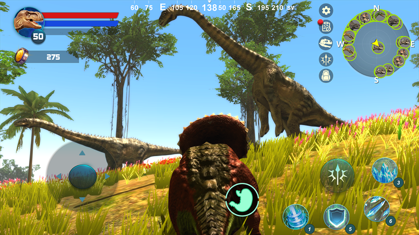 اسکرین شات 4 بازی Triceratops Dinosaur Simulator