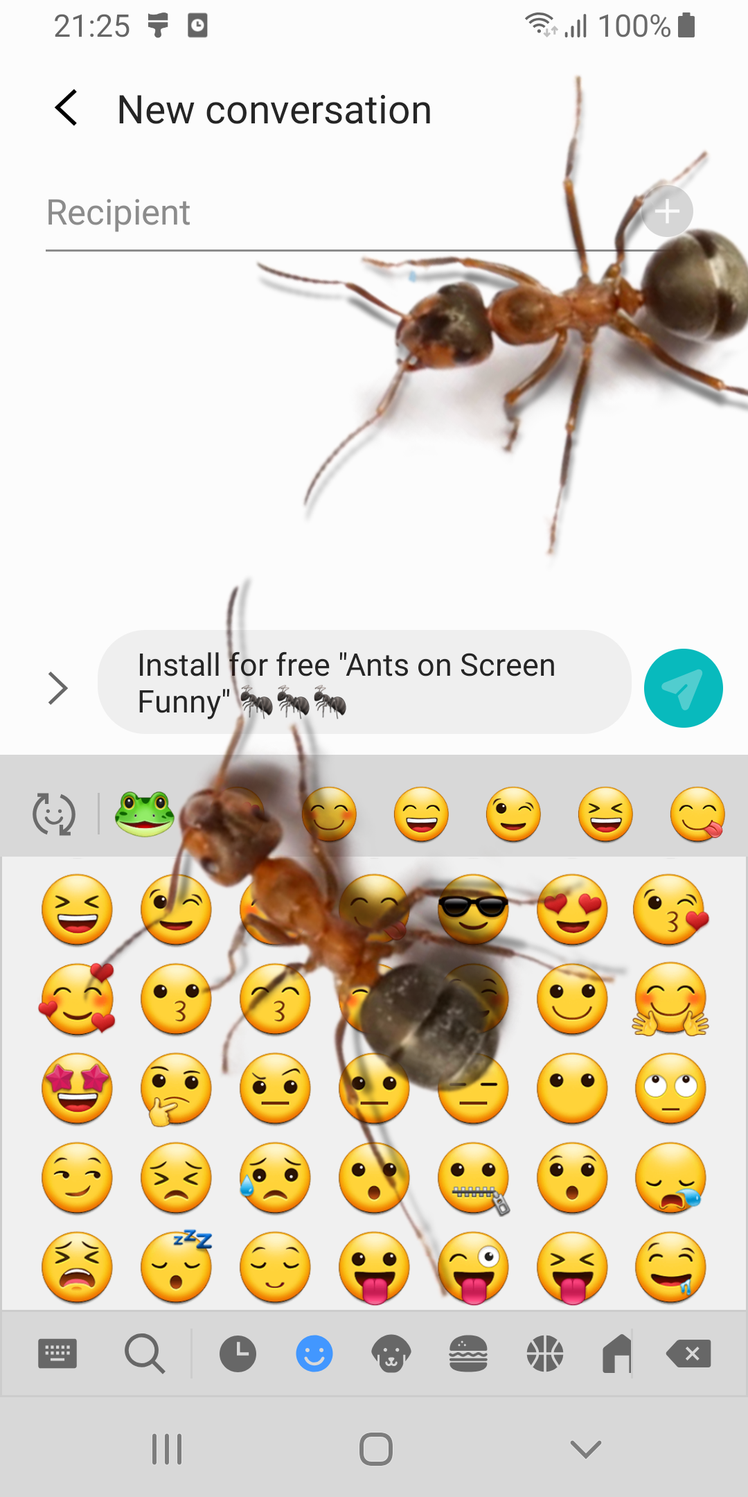 اسکرین شات 4 برنامه Ants on Screen Funny Joke