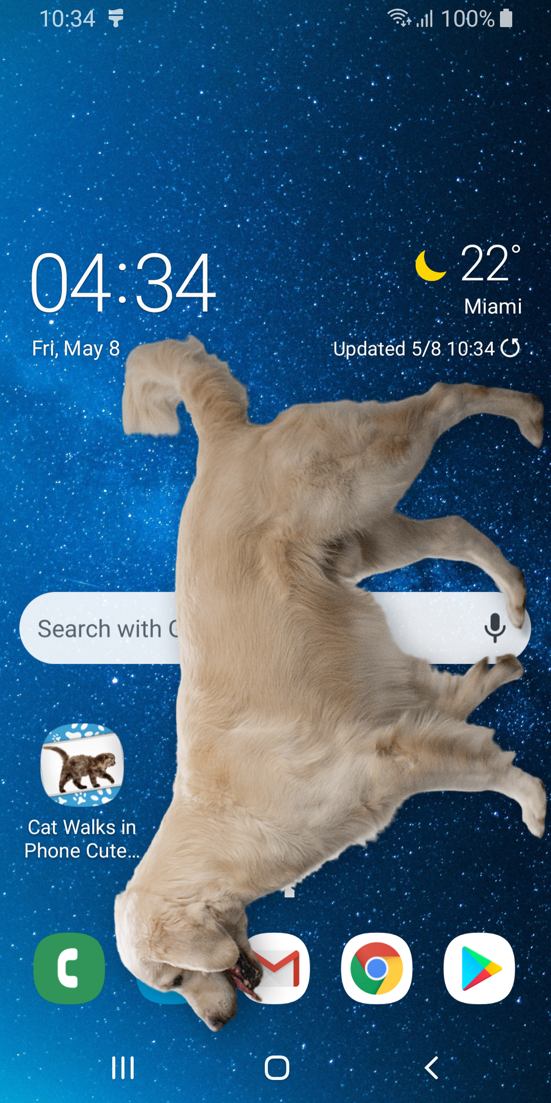 اسکرین شات 3 برنامه Dog on Screen Woof Woof Joke