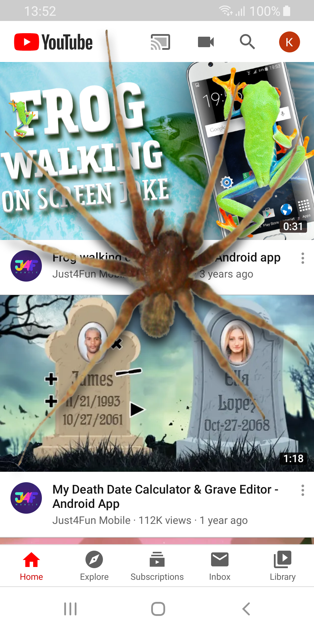 اسکرین شات 4 برنامه Spider in Phone Funny Joke