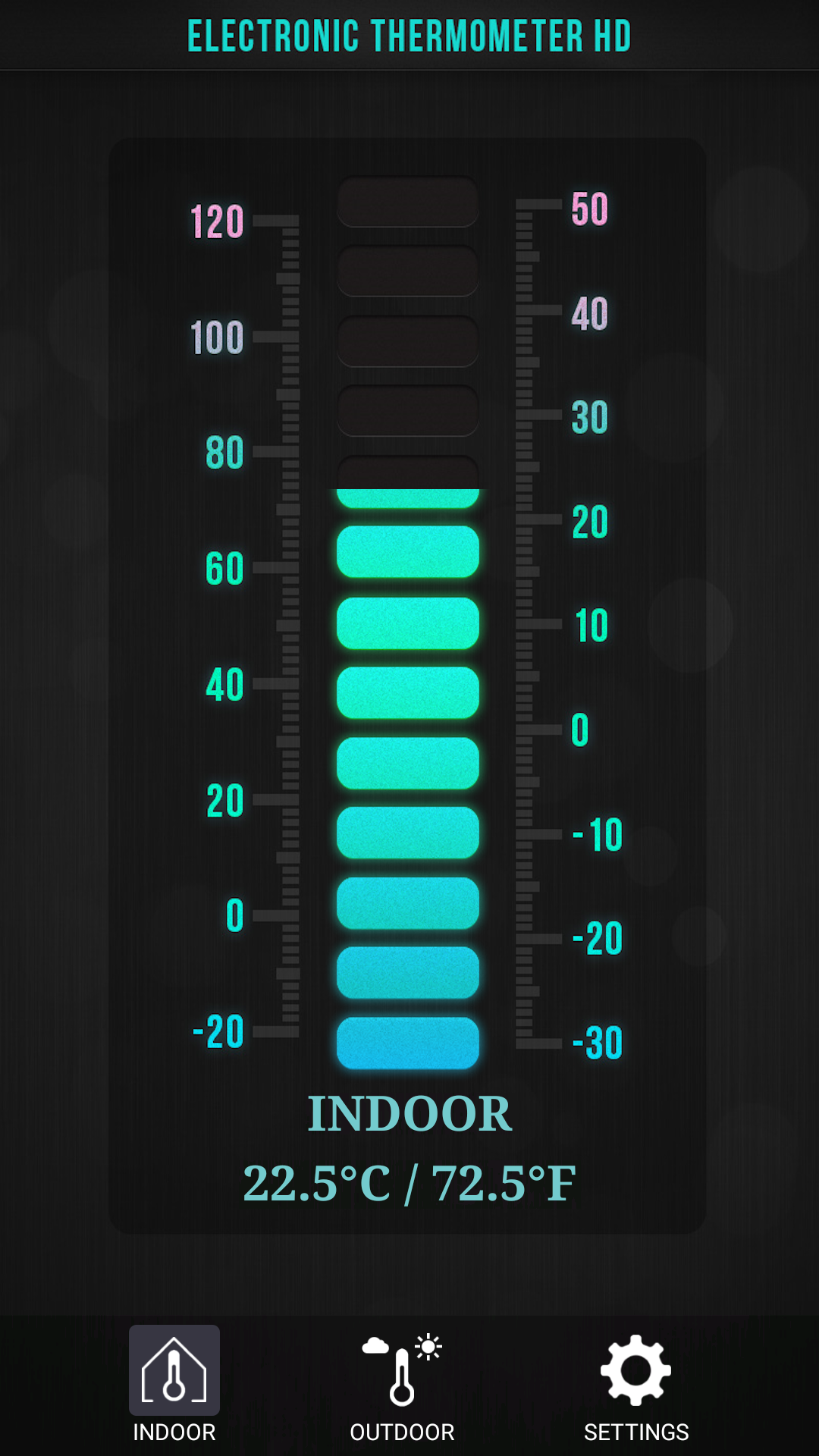 اسکرین شات 2 برنامه Thermometer : Outdoor & Indoor