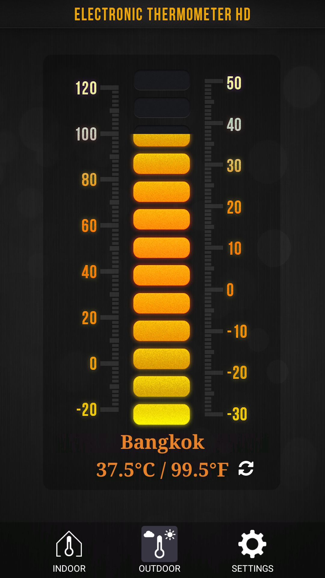 اسکرین شات 4 برنامه Thermometer : Outdoor & Indoor