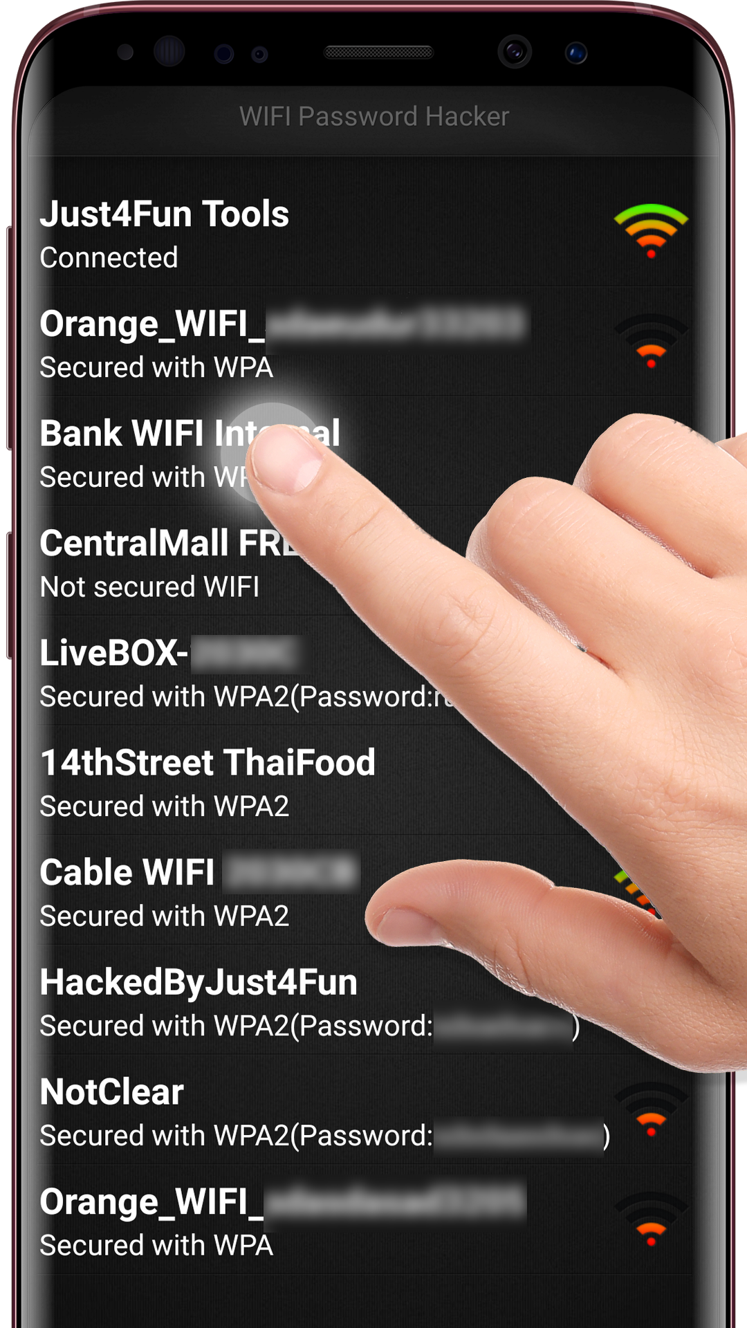 اسکرین شات 1 برنامه WIFI Password Hacker PRO Prank