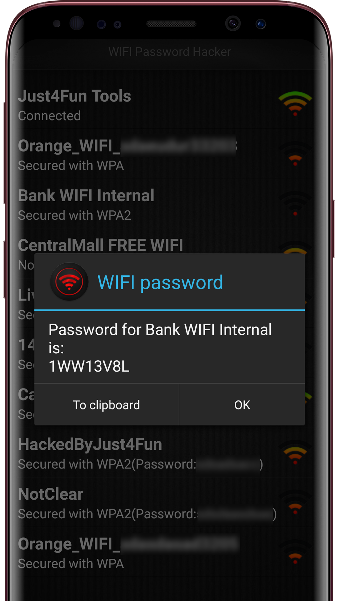 اسکرین شات 3 برنامه WIFI Password Hacker PRO Prank
