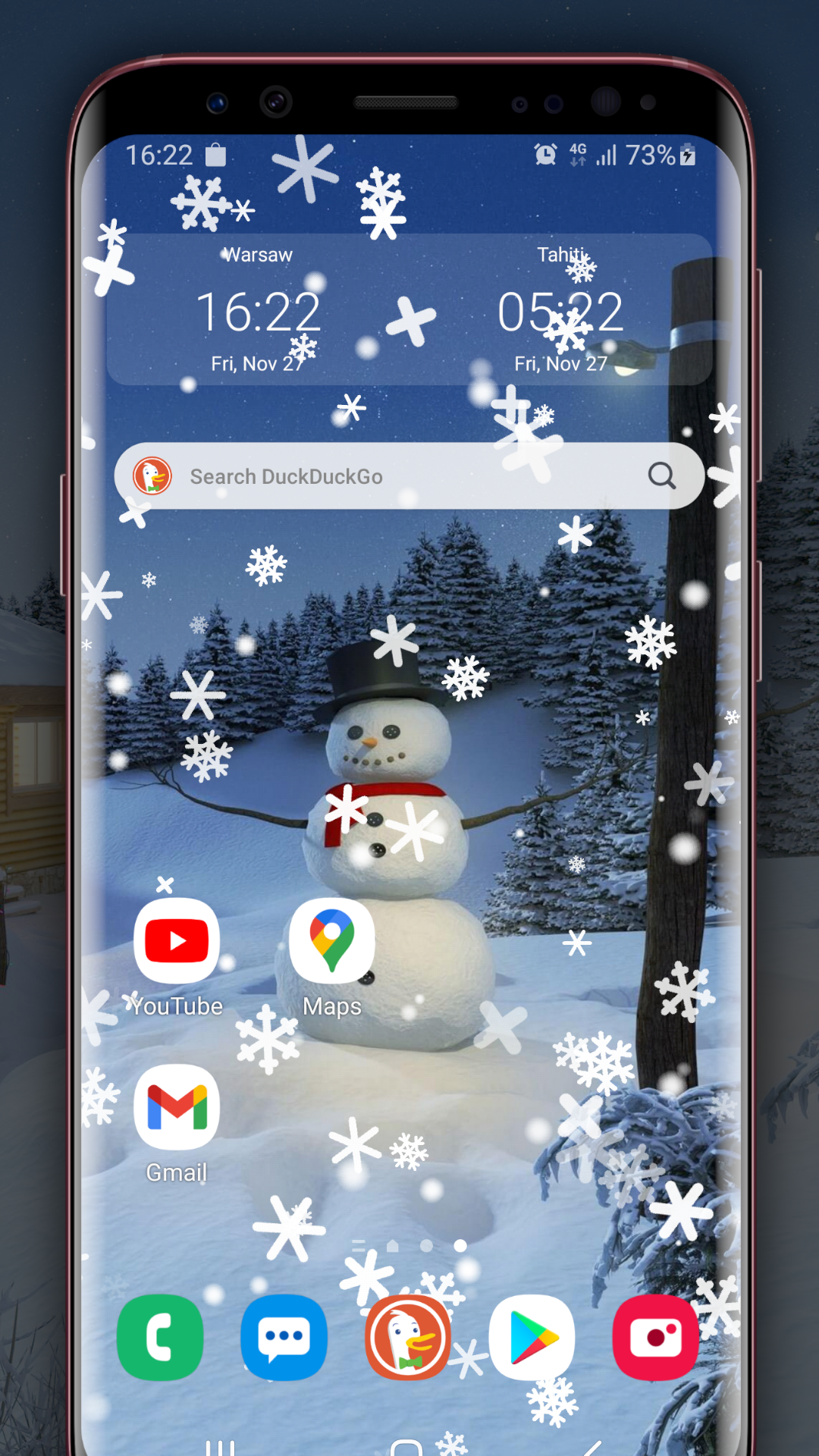 اسکرین شات 4 برنامه Falling Snow - Winter Effect