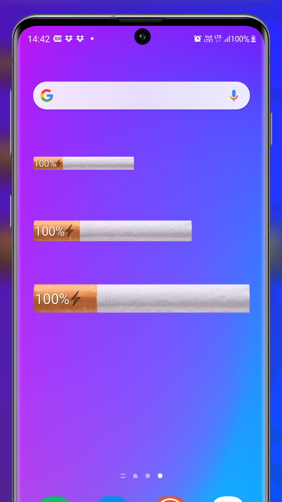 اسکرین شات 3 برنامه Cigarette Smoking - Battery