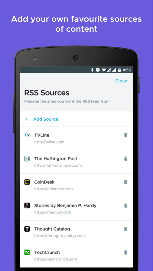 اسکرین شات 4 برنامه Crowdfire: Manage Social Media