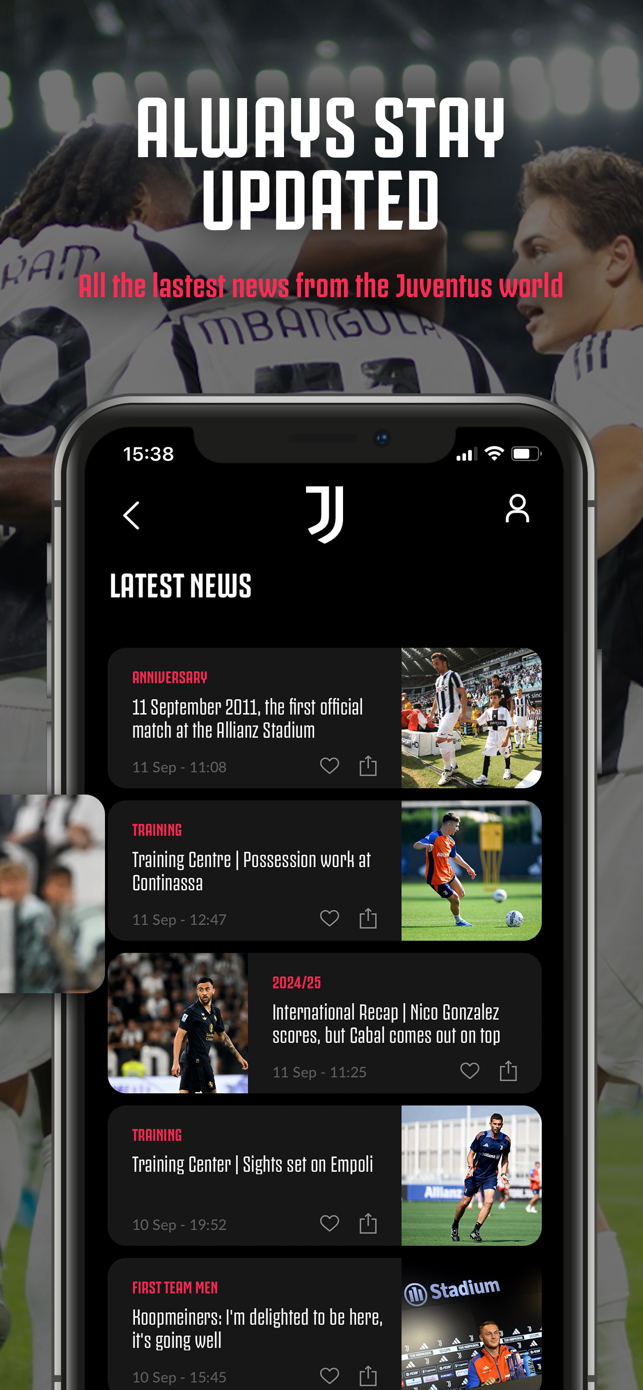 اسکرین شات 4 برنامه Juventus