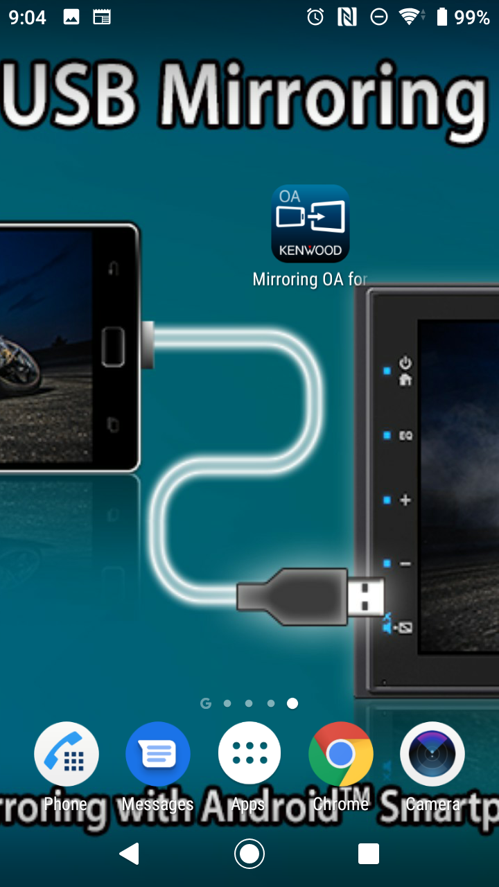 اسکرین شات 1 برنامه Mirroring OA for KENWOOD