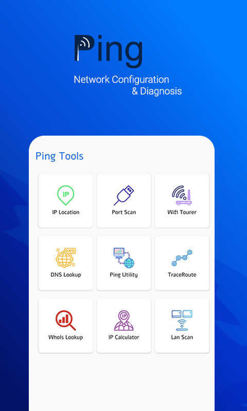 اسکرین شات 1 برنامه Ping Tools: Network & Wifi