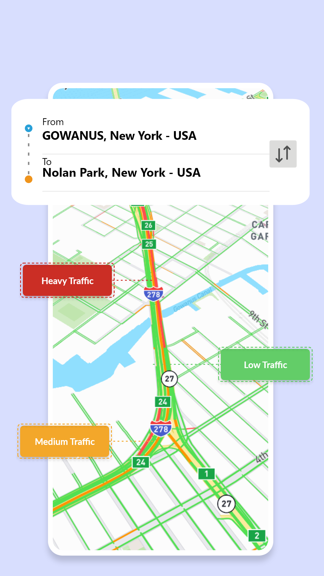 اسکرین شات 6 برنامه GPS Maps, Navigation & Traffic
