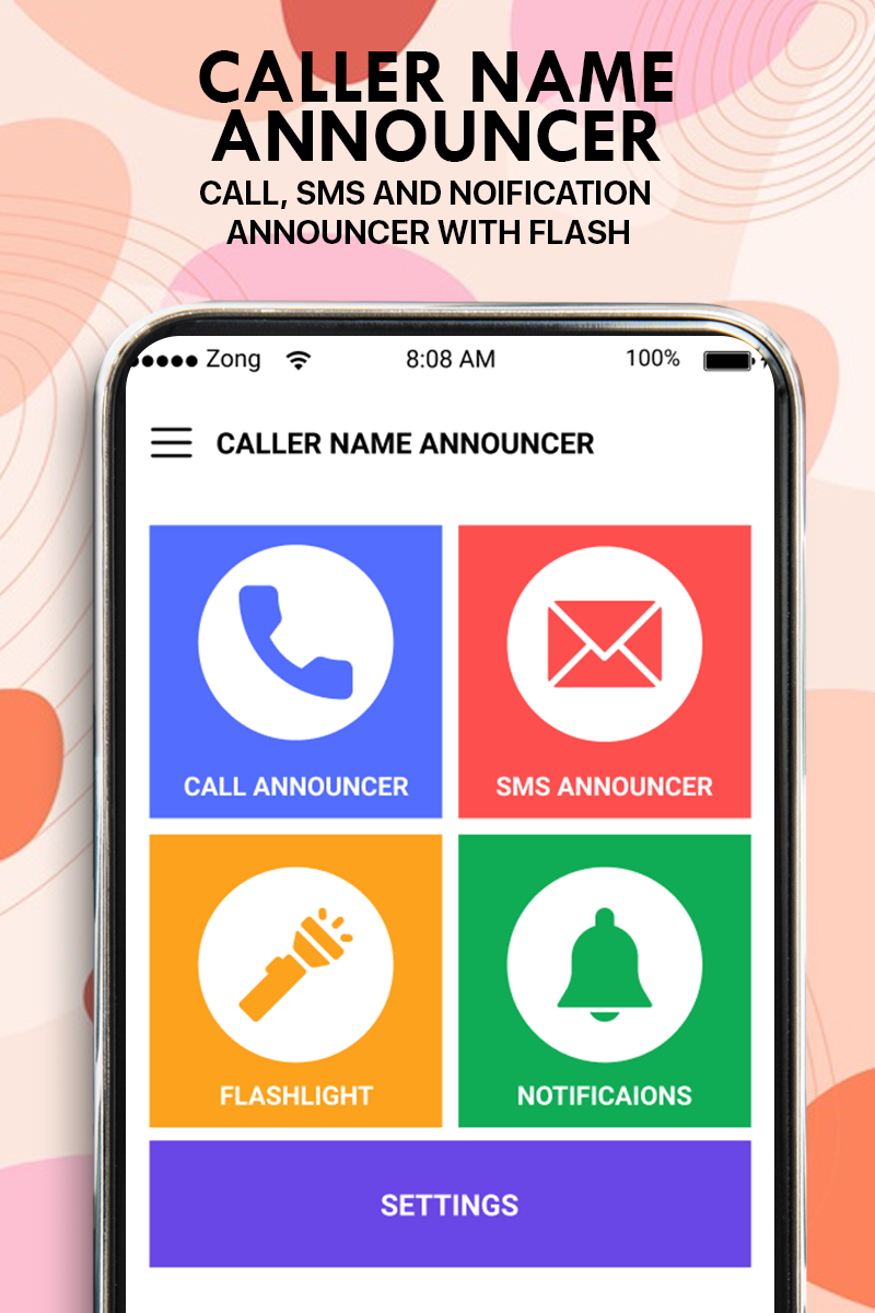 اسکرین شات 1 برنامه Caller Name Announcer