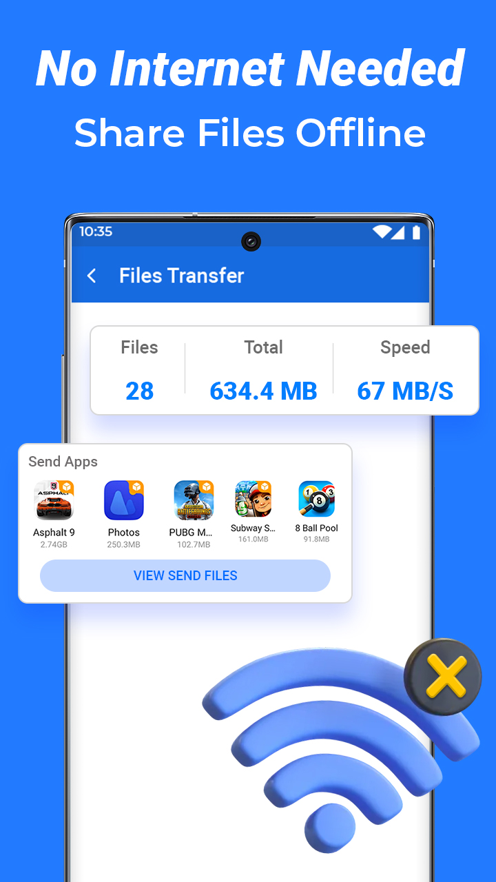 اسکرین شات 3 برنامه Share All : Files Sharing